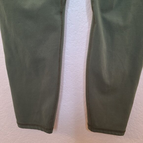 Yunoga Leggings Womens Medium Green Skinny 7/8 Length Gym Workout Yoga Ladies - Picture 11 of 12